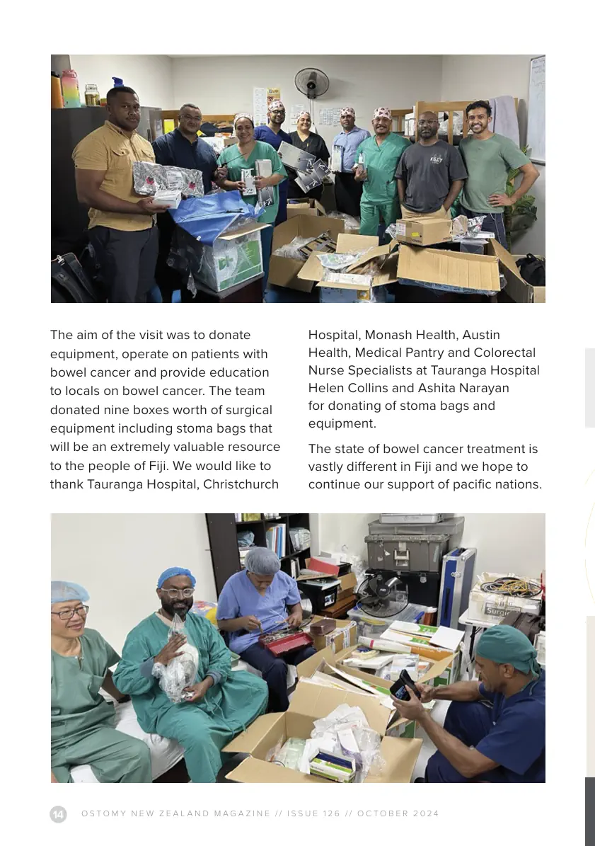 Page 13 of OSTOMY NEW ZEALAND MAGAZINE // ISSUE 126 // OCTOBER 2024